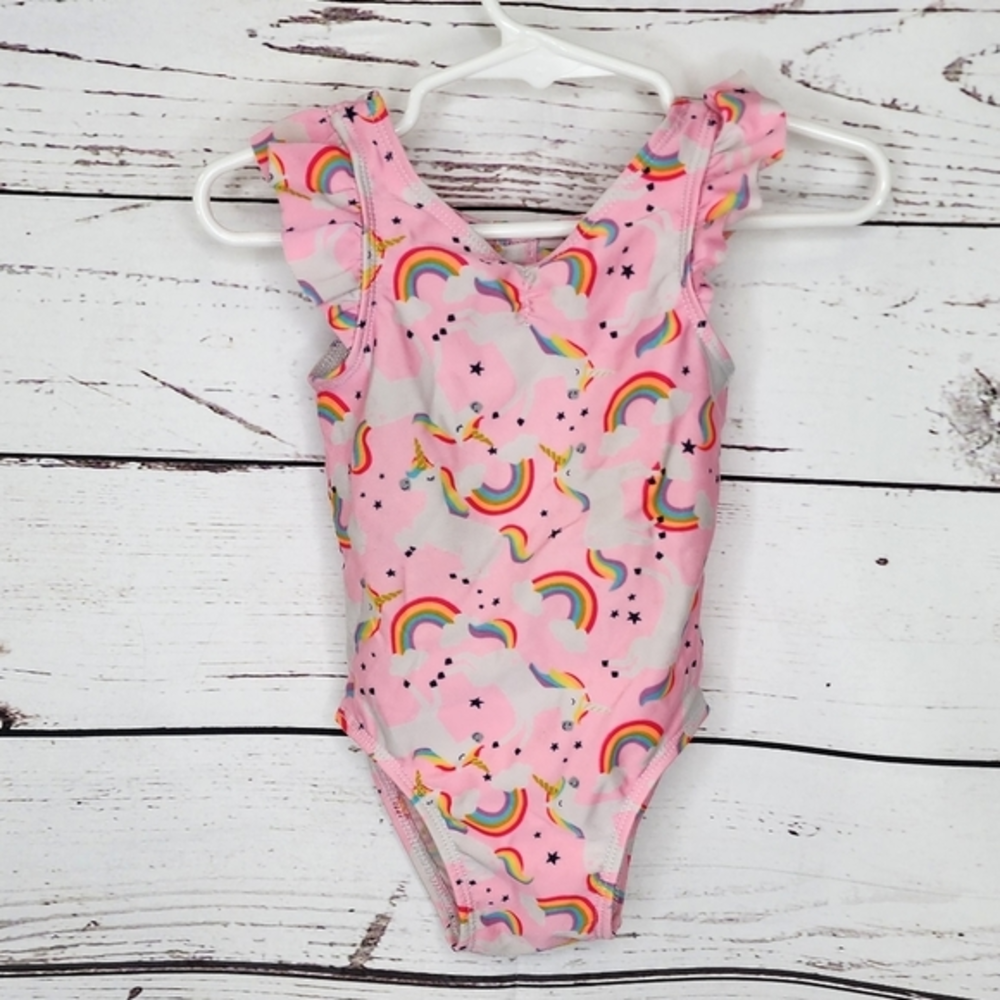 Cat & Jack Pink Unicorn‎ Swim Suit